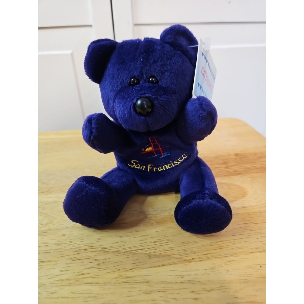 Citybears San Francisco Plush Purple‎ with Tag 2000 EUC
